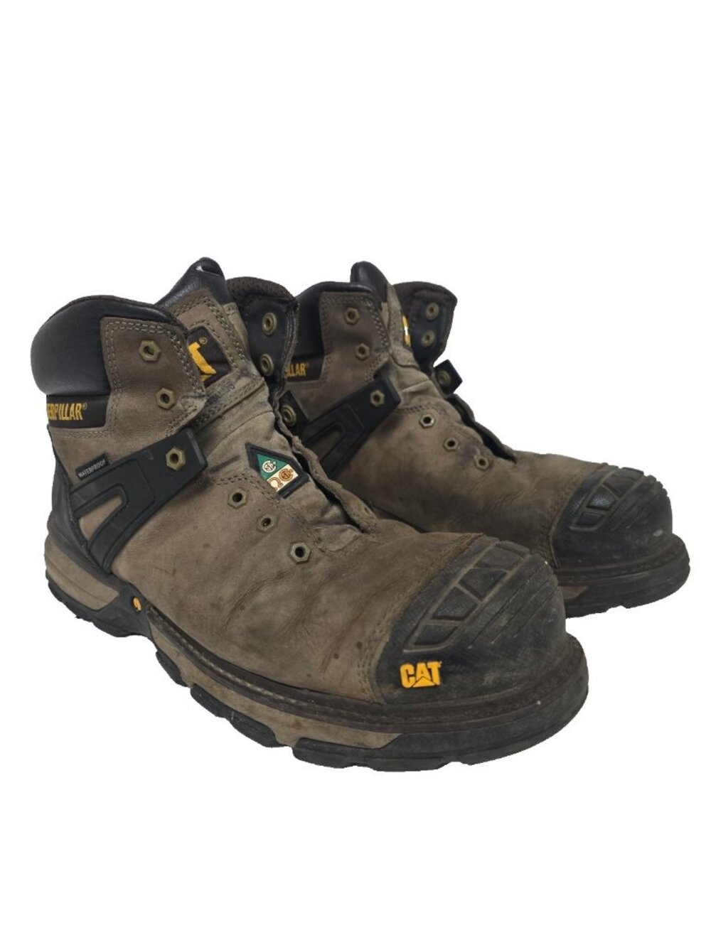 Caterpillar Men's P724582 6" Composite Toe Excavator Waterproof Boot Brown 10.5W